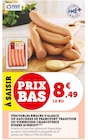 Véritables Knacks d'Alsace ou Saucisses de Francfort Tradition ou Viennoises Charcuterie - Pierre Schmidt en promo chez Super U Véritables Knacks d'Alsace ou Saucisses de Francfort Tradition ou Viennoises Charcuterie - Pierre Schmidt dans le catalogue Super U
