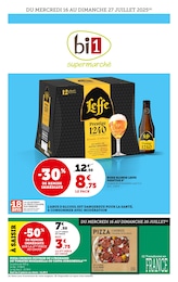 Catalogue Bi1 avec 28 pages de promos Prospectus Bi1, "bi1 supermarché", pages, 16/07/2025 - 27/07/2025