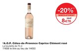 A.O.P. Côtes-de-Provence rosé - Caprice Clément à 8,76 € dans le catalogue Monoprix