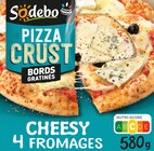 PIZZA CRUST CHEESY 4 FROMAGES SODEBO - SODEBO - Auchan Hypermarché à Martigues PIZZA CRUST CHEESY 4 FROMAGES SODEBO - SODEBO en promo chez Auchan Hypermarché Martigues à 4,99 €