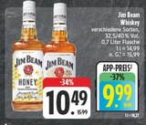 Whiskey Honey Angebote von Jim Beam bei EDEKA Hof für 9,99 €