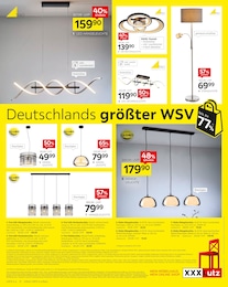 Lampe im XXXLutz Möbelhäuser Prospekt "Deutschlands größter WSV" auf Seite 12