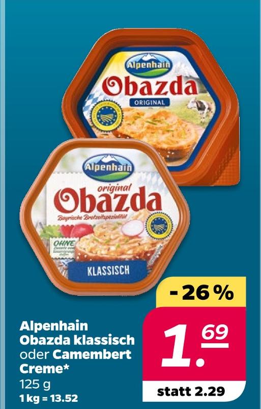 Obazda klassisch oder Camembert Creme