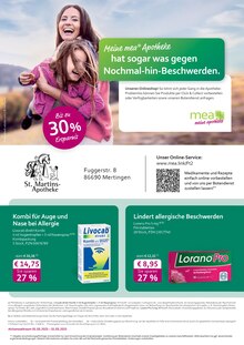 Aktueller mea - meine apotheke Prospekt für Mertingen mit  Seiten