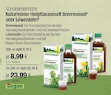 Naturreiner Heilpflanzensaft Brennnessel im Angebot bei VITALIA Reformhaus in Ingolstadt Naturreiner Heilpflanzensaft Brennnessel Angebote von Schoenenberger bei VITALIA Reformhaus Ingolstadt für 8,99 €