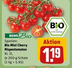 Bio Mini Cherry Rispentomaten Angebote von REWE Bio bei REWE Waiblingen für 1,19 €