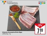 Schweine-Brustspitze/Dicke Rippe Angebote von INITIATIVE TIERWOHL bei Marktkauf Lörrach für 7,99 €