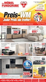 Aktueller Die Möbelfundgrube Prospekt mit Küche, "Preis-WM: Jeder Preis ein Treffer!", Seite 1