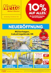Netto Marken-Discount Discounter Prospekt der aktuellen Woche mit 6 Seiten, gültig von 16.12.2025 bis 20.12.2025, in Möllenhagen und Umgebung Aktueller Netto Marken-Discount Discounter Prospekt in Möllenhagen und Umgebung, "Neueröffnung - 10% auf ALLES" mit 6 Seiten, 16.12.2025 - 20.12.2025