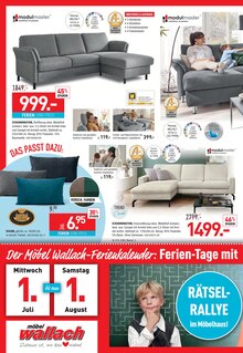 Couch im Möbel Wallach Prospekt "URLAUBSGELD GESCHENKT!" mit 16 Seiten (Hildesheim)
