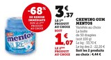 Chewing gum - Mentos en promo chez Super U Chewing gum - Mentos dans le catalogue Super U