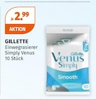 Einwegrasierer Simply Venus Angebote von Gillette bei Müller Brühl für 2,99 €