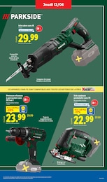 Prix et réduction Scie Sabre dans le prospectus Lidl en cours Offre Scie Sabre dans le catalogue Lidl du moment à la page 35