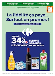 Catalogue Carrefour Proximité "La fidélité ça paye… Surtout en promos !" à L'Aigle et alentours, 8 pages, 01/10/2025 - 31/10/2025