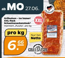Grillfleisch von Grillsaison – Iss immer! im aktuellen NETTO mit dem Scottie Prospekt für 6.66€