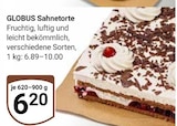 Sahnetorte im Angebot bei GLOBUS in Frankenthal Sahnetorte Angebote von GLOBUS bei GLOBUS Frankenthal für 6,20 €