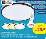 LED-Deckenleuchte von LAMPURA im aktuellen ROLLER Prospekt für 29,99 €