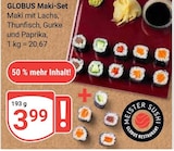Maki-Set im Angebot bei GLOBUS in Krefeld Maki-Set Angebote von GLOBUS bei GLOBUS Krefeld für 3,99 €