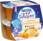 P'TIT SOUPER BOLS CAROTTES COURGETTES ET SEMOULE NESTLÉ - NESTLE en promo chez Auchan Supermarché P'TIT SOUPER BOLS CAROTTES COURGETTES ET SEMOULE NESTLÉ - NESTLE dans le catalogue Auchan Supermarché