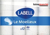 Papier Toilette Classique X12 Blanc Moelleux - LABELL à 3,34 € dans le catalogue Intermarché Hyper