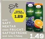 Saft im Angebot bei EDEKA in Dinslaken Saft Angebote von albi bei EDEKA Dinslaken für 1,29 €