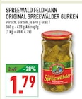 Original Spreewälder Gurken im Angebot bei Marktkauf in Bochum Original Spreewälder Gurken Angebote von SPREEWALD FELDMANN bei Marktkauf Bochum für 1,79 €