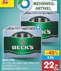 Aktuelle Hasseröder Angebote bei Netto Marken-Discount in Cottbus Aktuelles Beck's Pils Angebot bei Netto Marken-Discount in Cottbus ab 18,99 €
