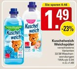 Weichspüler Angebote von Kuschelweich bei WEZ Bad Oeynhausen für 1,49 €