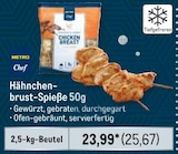 Hähnchenbrust -Spieße 50g Angebote bei Metro Essen für 25,67 €