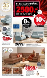 Multipolster Sessel im Prospekt 