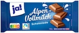 Alpenvollmilch Schokolade Angebote von ja! bei REWE Gera für 0,99 €