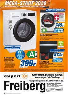 Waschmaschine im aktuellen expert Prospekt (Freiberg) Waschmaschine im expert Prospekt "Top Angebote" mit 12 Seiten (Freiberg)