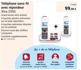 Téléphone sans-fil avec répondeur en promo chez Technicien de Santé Dijon à 99,90 €