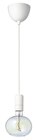Lampenaufhängung +LED-Leuchtmittel weiß/ellipsenförmig bunt von SUNNEBY / MOLNART im aktuellen IKEA Prospekt für 24,99 €