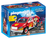 Chef des pompiers avec voiture - PLAYMOBIL en promo chez Carrefour Franconville à 22,49 €