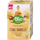 Gewürztee, Chai Vanille mit Zimt, Ingwer & Vanille (20 Beutel) von dmBio im aktuellen dm-drogerie markt Prospekt für 2,25 €