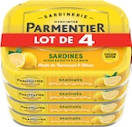 Sardines à l'huile d'olive vierge extra - Parmentier en promo chez Carrefour Drancy à 9,35 €