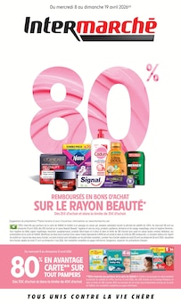 Catalogue Intermarché Super à Nueil-les-Aubiers cette semaine, valable du 08/04/2026 au 19/04/2026 Prospectus Intermarché Super à Nueil-les-Aubiers, "80% REMBOURSÉS EN BONS D'ACHAT SUR LE RAYON BEAUTÉ", 28 pages de promos valables du 08/04/2026 au 19/04/2026