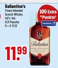 Finest blended Scotch Whisky von Ballantine's im aktuellen Trinkgut Prospekt für 11,99 €