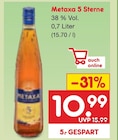Metaxa 5 Sterne Angebote bei Netto Marken-Discount Arnsberg für 10,99 €