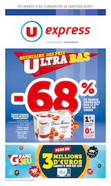 Catalogue Supermarchés U Express en cours à Cousance et alentours, "U Express", 40 pages, 06/01/2026 - 18/01/2026