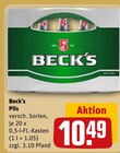 Beck’s Pils Angebote bei REWE Reinheim für 10,49 €