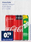 Aktuelle Coca Cola Angebote bei Getränkewelt in Herten Aktuelles Coca-Cola Angebot bei Getränkewelt in Herten ab 0,79 €