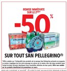 Promo -50% remise immédiate sur le 2ème sur tout SAN PELLEGRINO à  dans le catalogue Intermarché Hyper à Audrix
