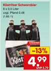 Aktuelles Schwarzbier Angebot bei Netto Marken-Discount in Mannheim ab 4,99 €
