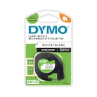 Dymo LetraTAG - Ruban d'étiquettes papier auto-adhésives - 1 rouleau (12 mm x 4 m) - fond blanc écriture noire - DYMO à 7,49 € dans le catalogue Bureau Vallée