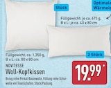 Aktuelle Wolle Angebote bei ALDI Nord in Oberhausen Aktuelles Woll-Kopfkissen Angebot bei ALDI Nord in Oberhausen ab 19,99 €