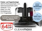 Aktuelle Haushaltskleingeräte Angebote bei GLOBUS in Leipzig Aktuelles Polster- und Teppichreiniger Angebot bei GLOBUS in Leipzig ab 64,99 €