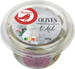 OLIVES VERTES DÉNOYAUTÉES À L'AIL AUCHAN - AUCHAN en promo chez Auchan Supermarché OLIVES VERTES DÉNOYAUTÉES À L'AIL AUCHAN - AUCHAN dans le catalogue Auchan Supermarché