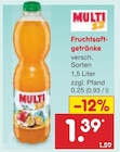 Fruchtsaftgetränke Angebote von Multi 12 bei Netto Marken-Discount Pirmasens für 1,39 €